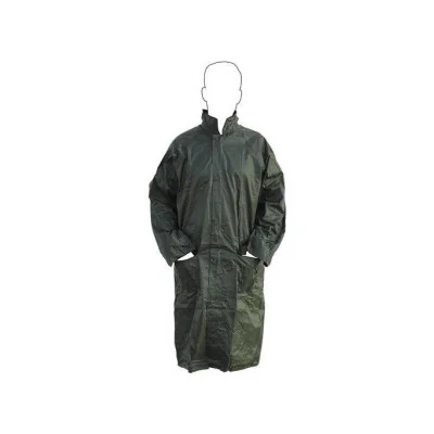CHAQUETA VERDE LARGA PVC AGUA