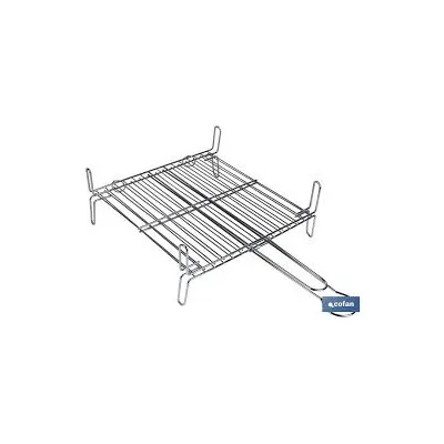 PARRILLA DOBLE INOX 35x40CM