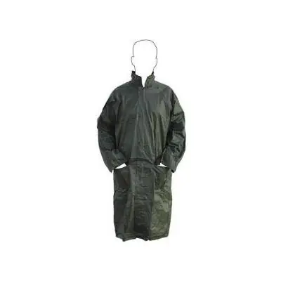 CHAQUETA VERDE LARGA PVC AGUA