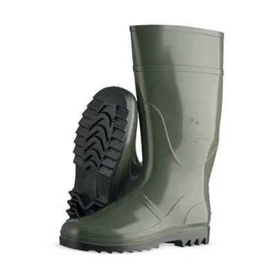 BOTAS GOMA PVC VERDE CAÑA ALTA